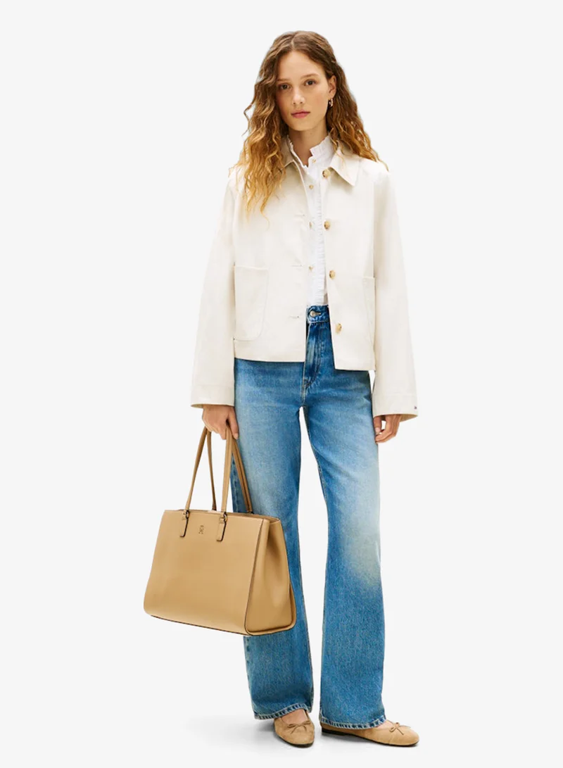 TOMMY HILFIGER  Monogram Plaque Tote Bag for Women | Best Price UAE